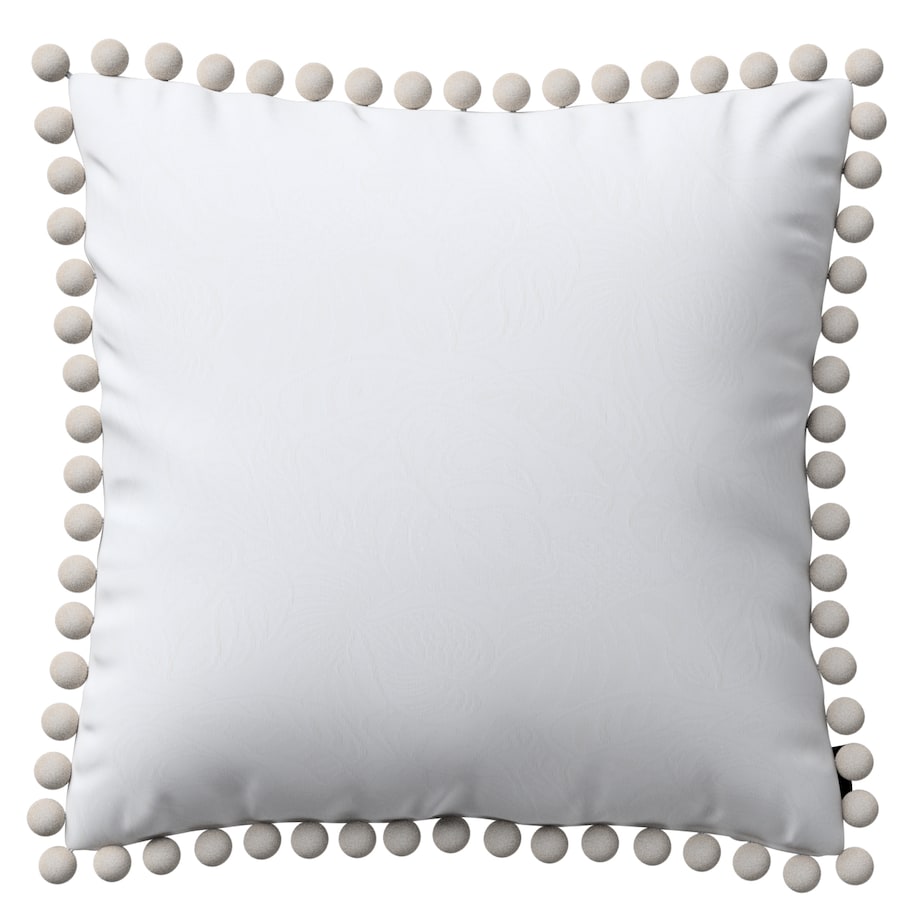 Poszewka Wera na poduszkę 45x45 biały, motyw roślinny