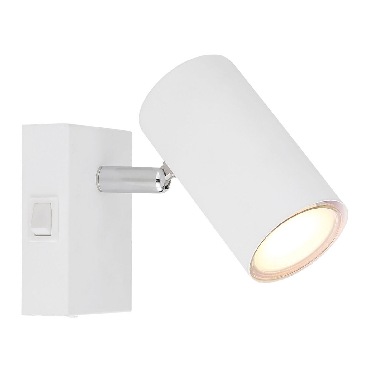 Lampa ścienna ruchoma Robby 57911-1W z włącznikiem biała