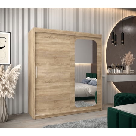 Szafa przesuwna Garderoba PROMO T2 180 sonoma/sonoma