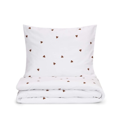 Poszewka Czekoladowe serduszka 70 x 80 cm