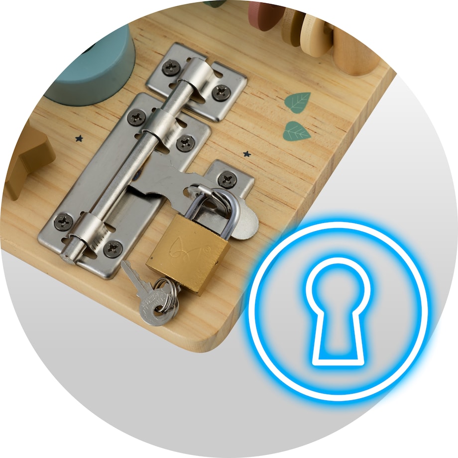 Drewniana tablica manipulacyjna sensoryczna edukacyjna Nukido