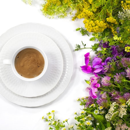 Garnitur do kawy dla 6 osób 18 el. Sofia biała 0001