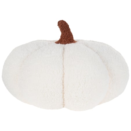Poduszka dekoracyjna boucle dynia ⌀ 35 cm biała MUNCHKIN