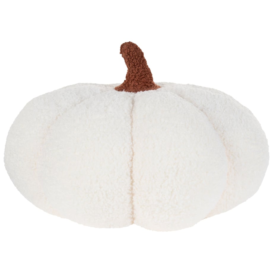 Poduszka dekoracyjna boucle dynia ⌀ 35 cm biała MUNCHKIN