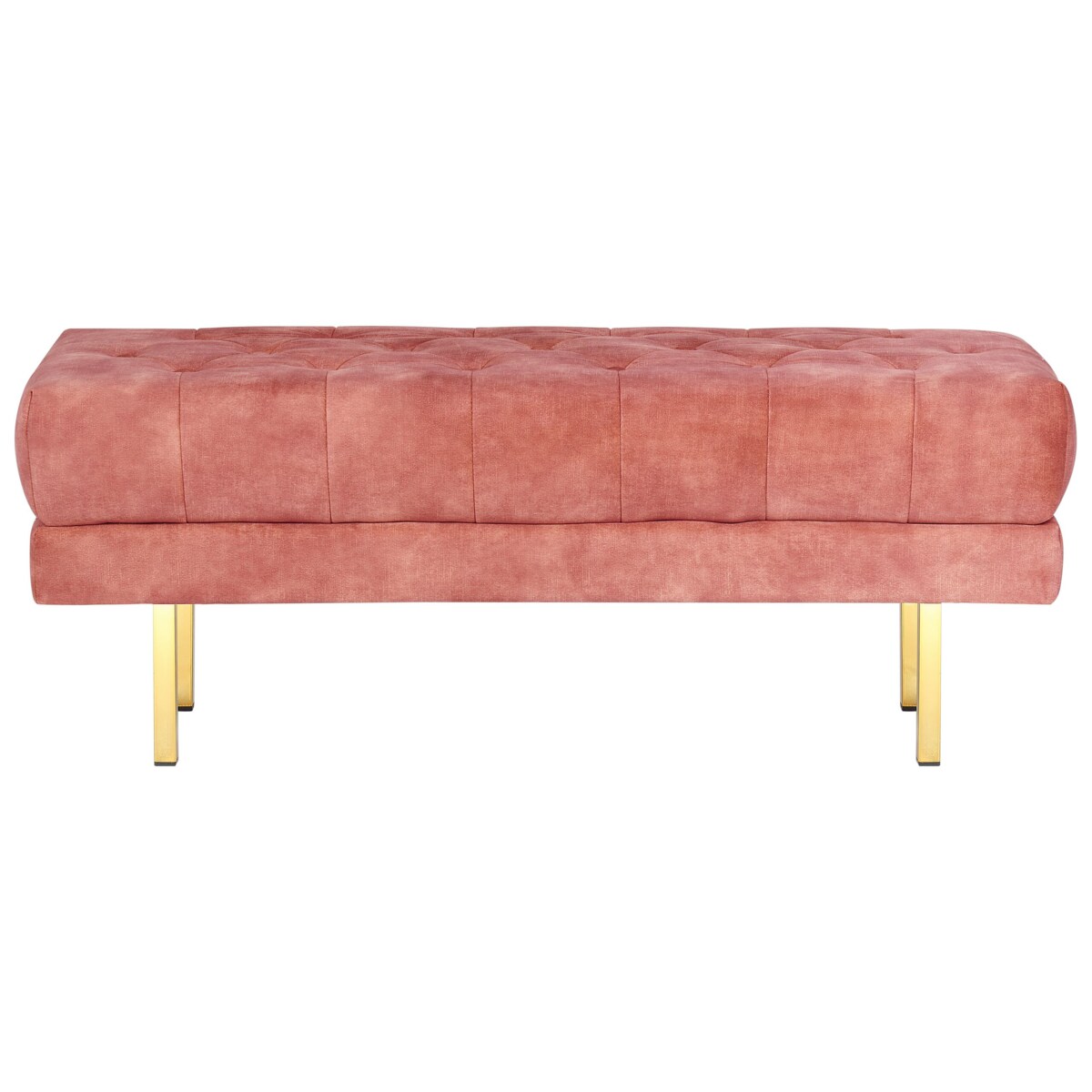 Ławka welurowa różowa ROSEVILLE