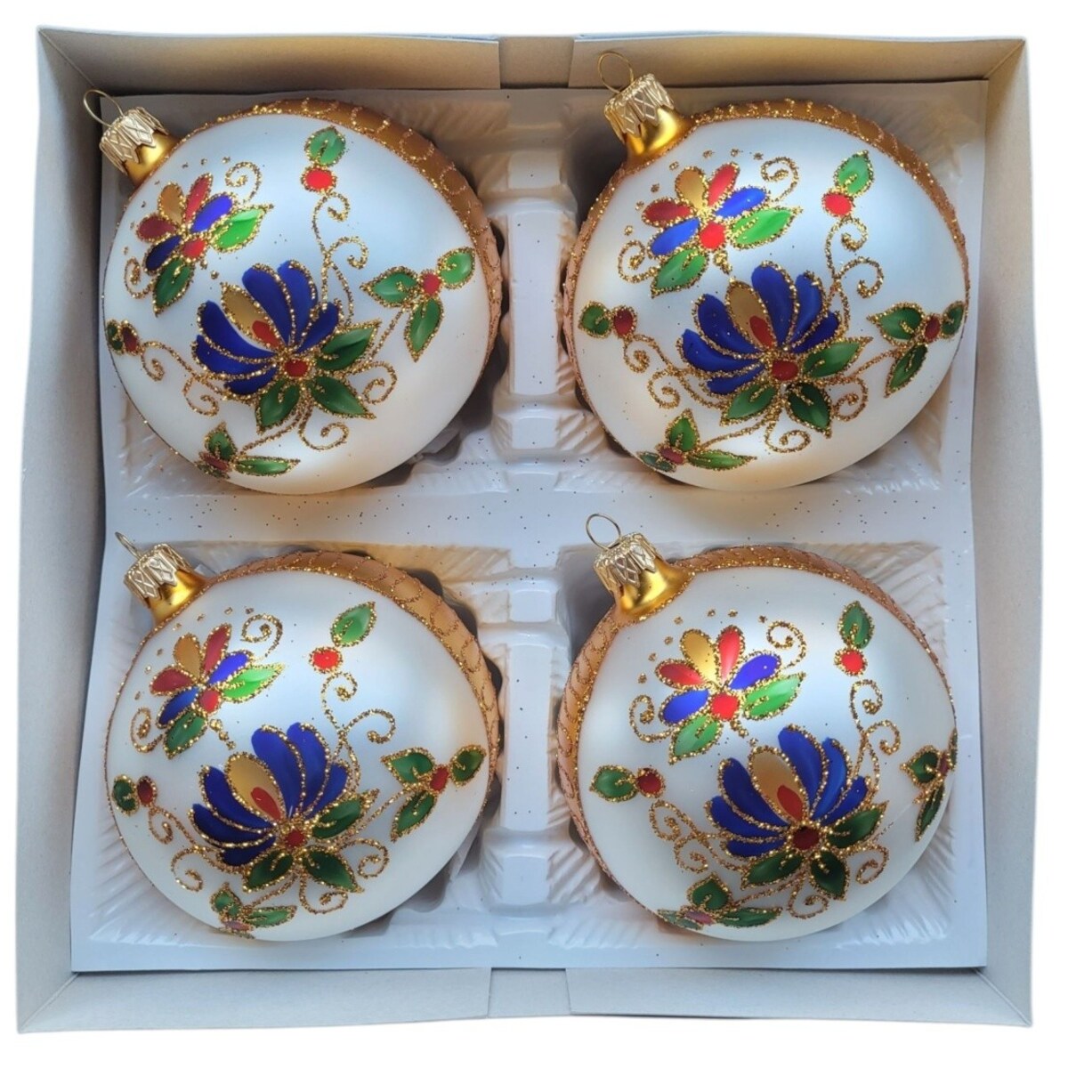 Bombka szklana 4 szt. Ø 100 mm JANIA