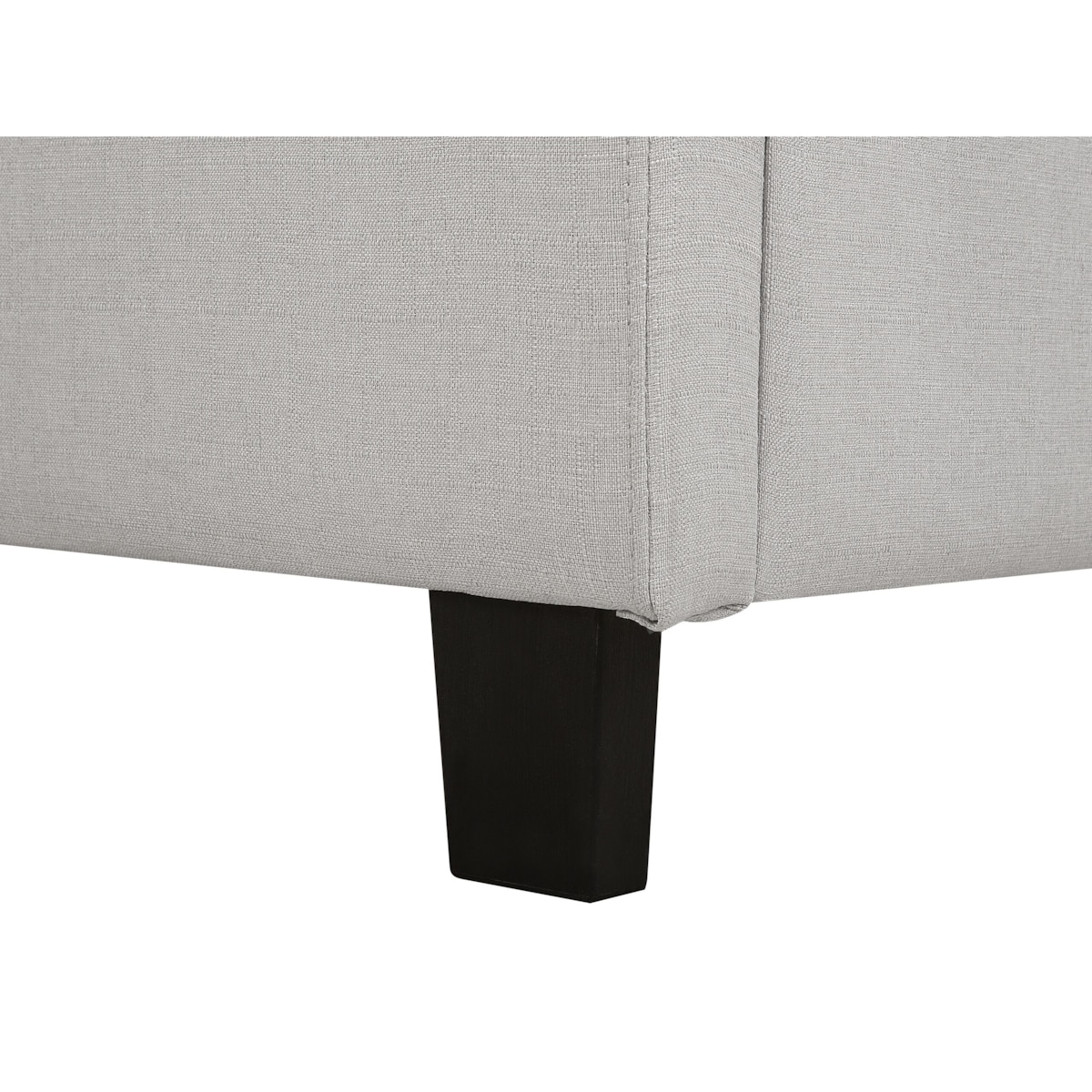 Łóżko tapicerowane 140 x 200 cm jasnoszare LA ROCHELLE