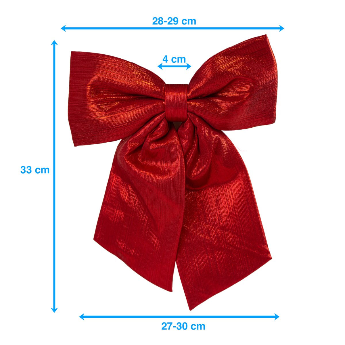 Kokarda Świąteczna Na Choinkę 33 Cm Kominek Na Boże Narodzenie Dekoracja Czerwona