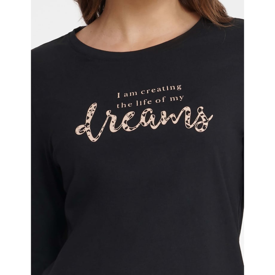 Piżama Gino 40935-99X Czarna Czarny, XL