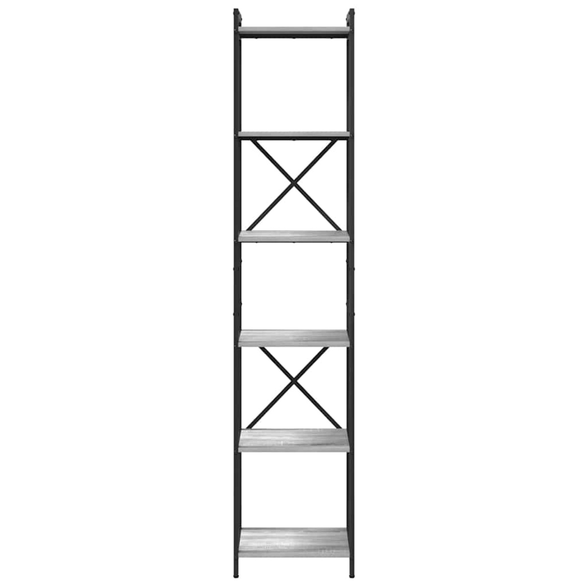 vidaXL Półka na książki Szary dąb sonoma 40 x 30 x 188 cm