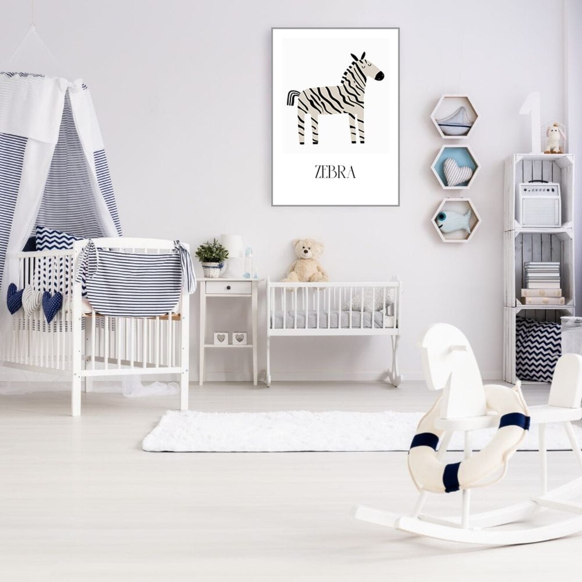 plakat zwierzaki z afryki zebra 50x70 cm