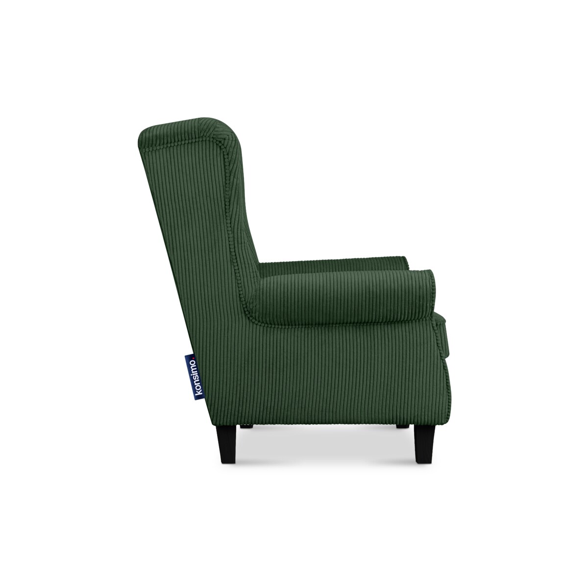 KONSIMO MILES Fotel, kolor Zielony