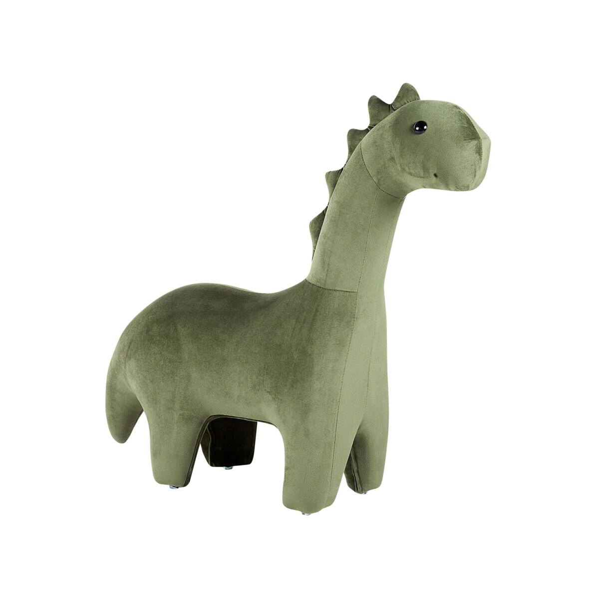Pufa zwierzak welurowa zielona BRONTOSAUR