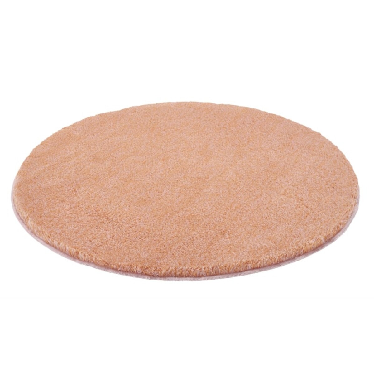 Kleine Wolke Relax Dywanik łazienkowy pomarańczowy 100 cm okrągły wysokie runo