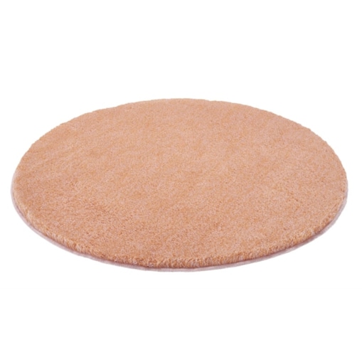 Kleine Wolke Relax Dywanik łazienkowy pomarańczowy 100 cm okrągły wysokie runo