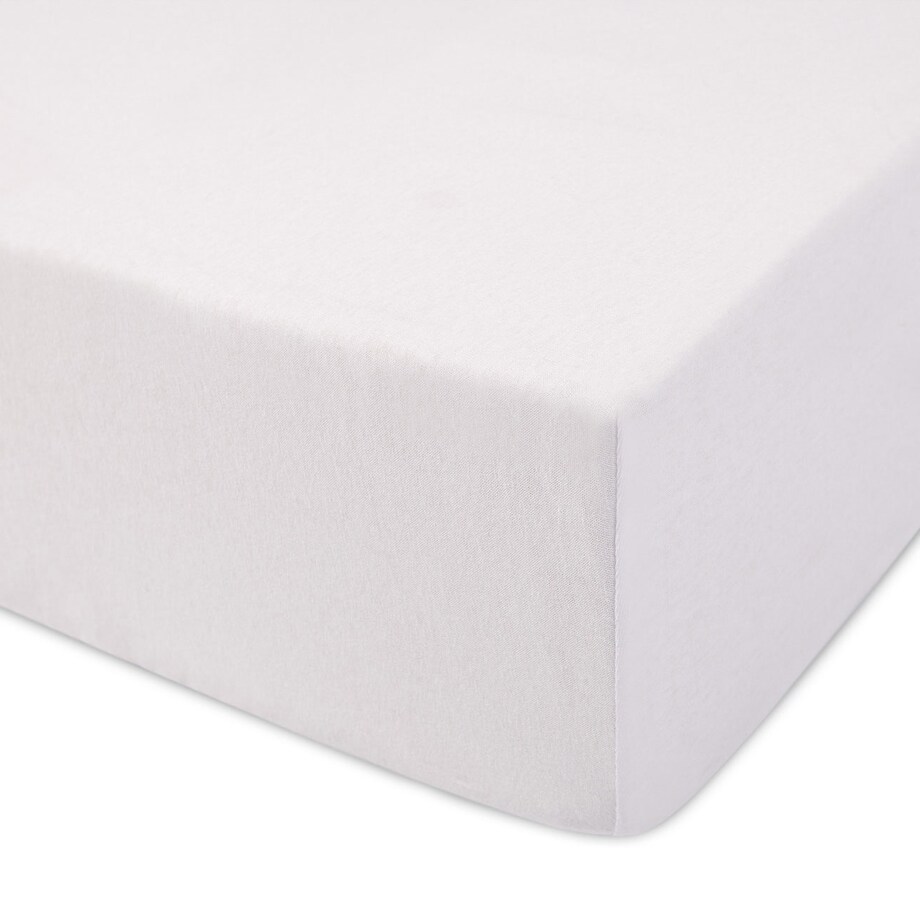 Prześcieradło z bawełny jersey z gumką 60x120 kolor Biały