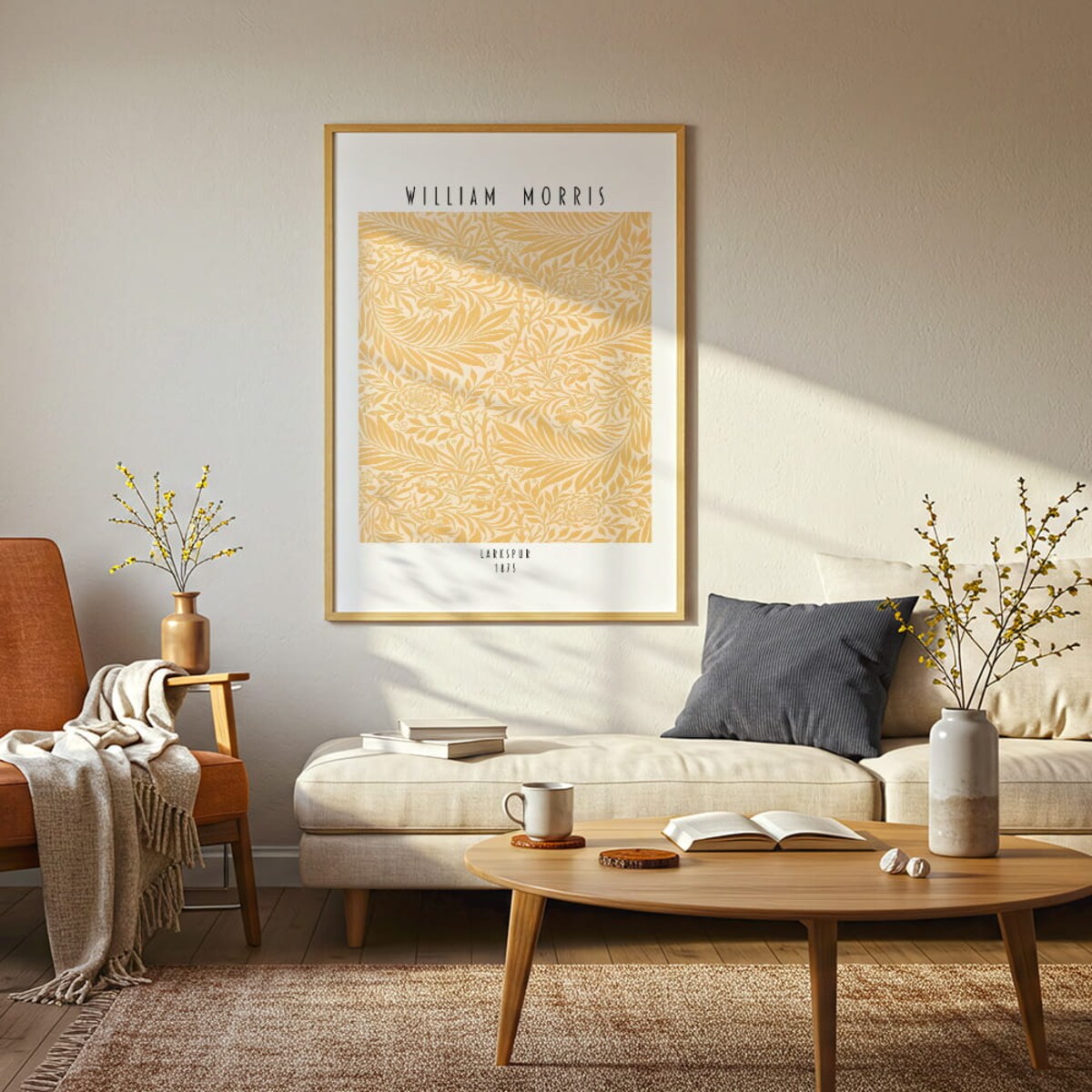 plakat william morris larkspur 21x30