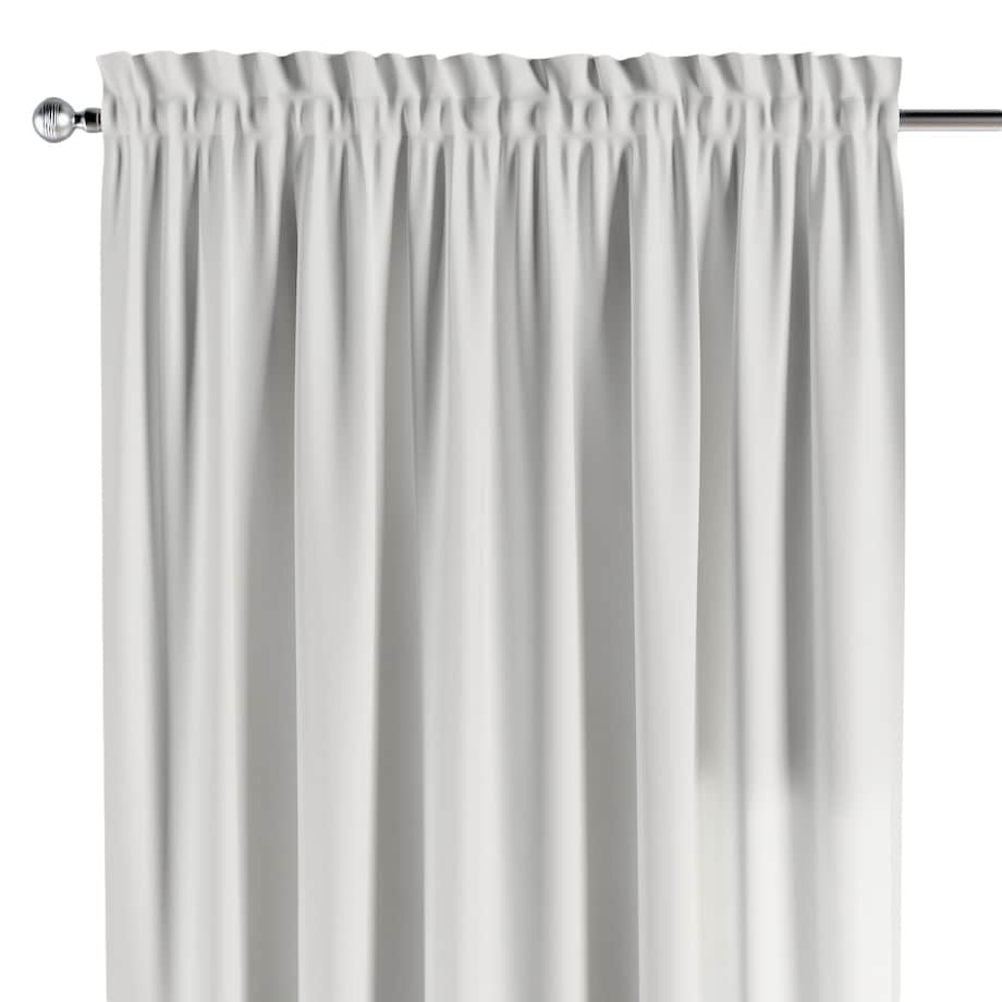 Zasłona na kanale z grzywką 1 szt. 130x260 biały