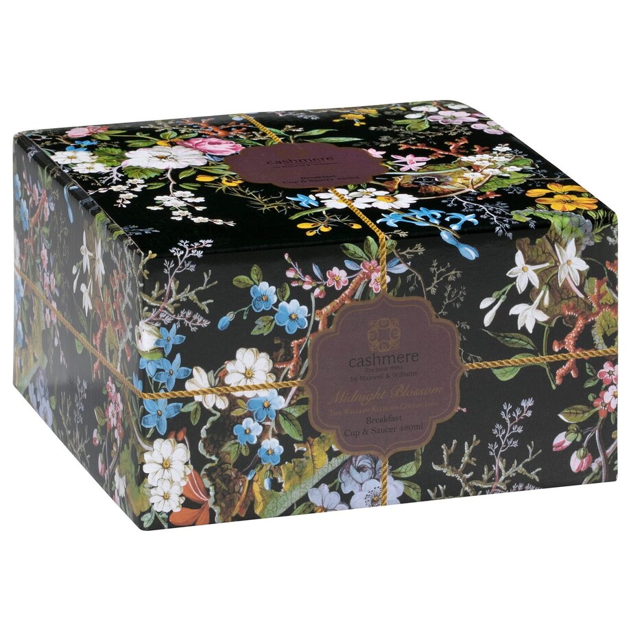 Filiżanka Kilburn Midnight Blossom, kolorowa, 460 ml