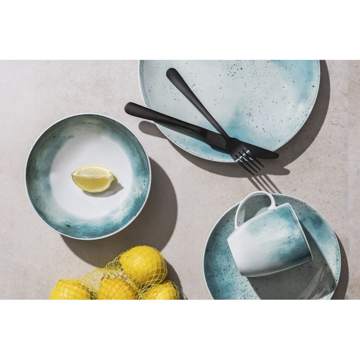 Talerz płytki 27 cm Boss Galaktyka Turkusowy LU16 (7560A)