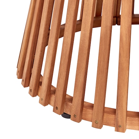 Stół ogrodowy AGELLO 120 cm 120 cm Drewno akacjowe Brązowy