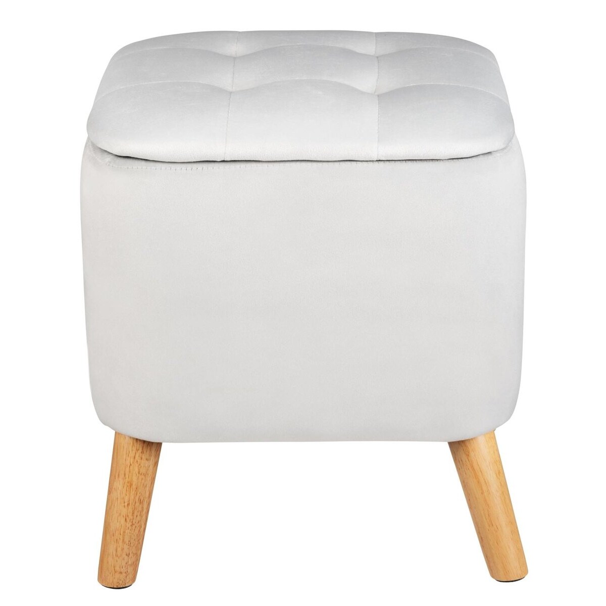 Pufa do salonu EMMA, welurowa, z miejscem do przechowywania, 42, 5 cm, WENKO