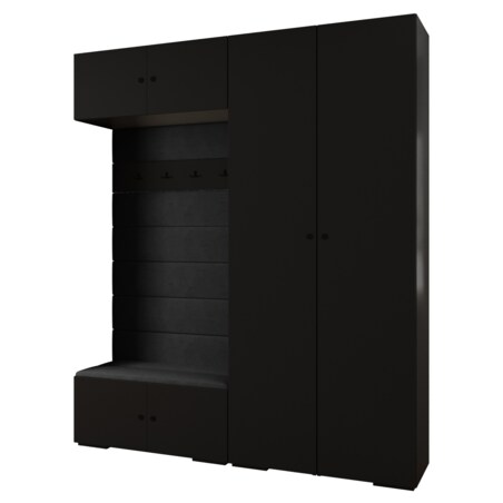 Garderoba do przedpokoju INOVA 2 Z18 czarny+czarny+manila18