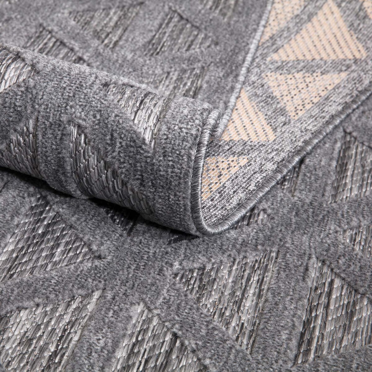 Dywan na zewnątrz i do wnętrz Sanori 4460 Antracyt 60x110