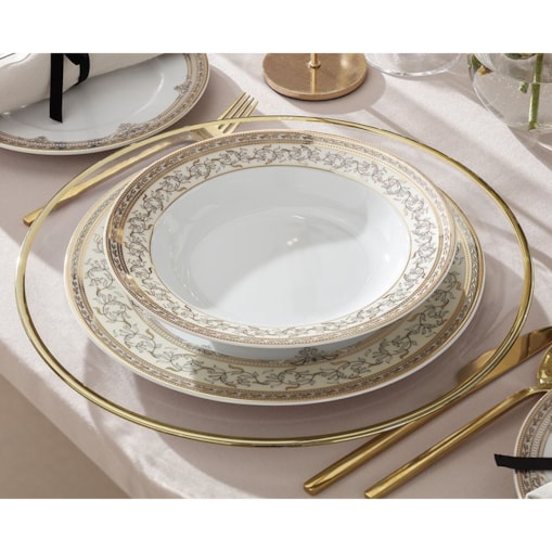 Zestaw talerzy dla 6 osób 18 el. Margaret Arabella G670