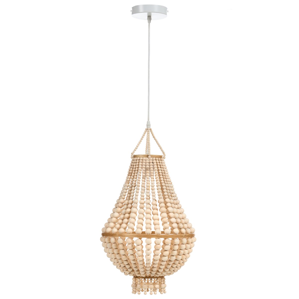 Żyrandol KUMBUKKAN Drewno Jasnobrązowy