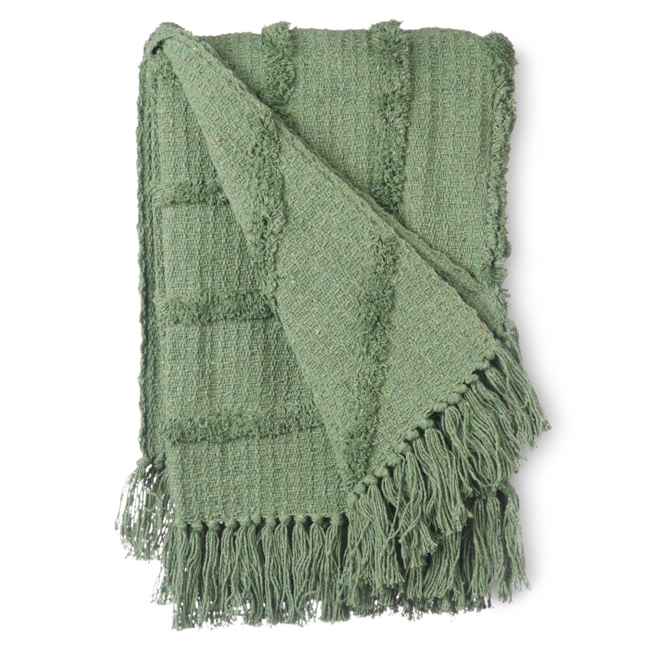 Narzuta z frędzlami, 135 x 150 cm