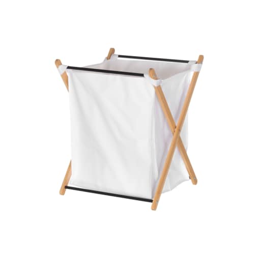 Kosz na pranie na bambusowym stelażu