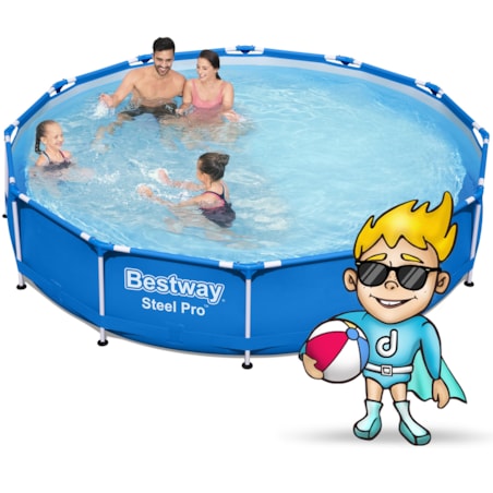 Basen ogrodowy stelażowy pompa 366x76 Bestway 9w1