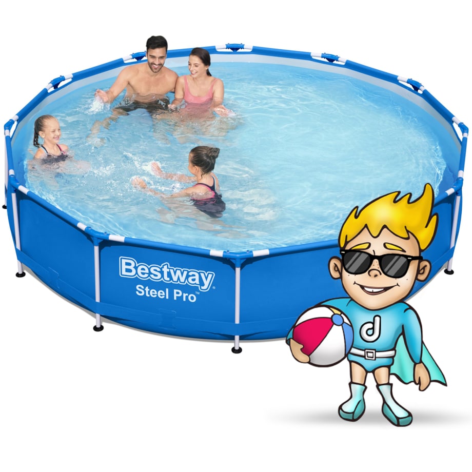 Basen ogrodowy stelażowy pompa 366x76 Bestway 9w1