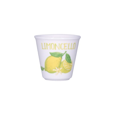 Zestaw 6 kieliszków do Limoncello Liquorelli - Biały, 75 ml