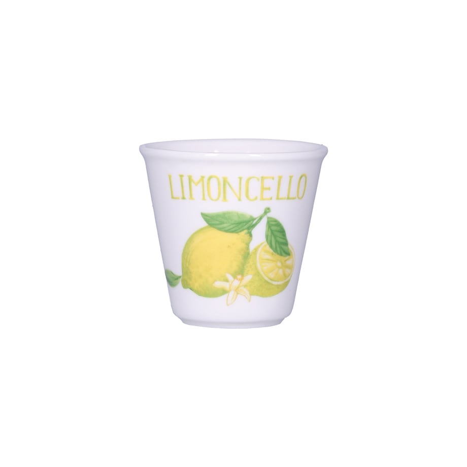 Zestaw 6 kieliszków do Limoncello Liquorelli - Biały, 75 ml
