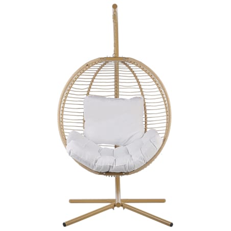 Fotel wiszący ze stojakiem ARCO Metal Beżowy