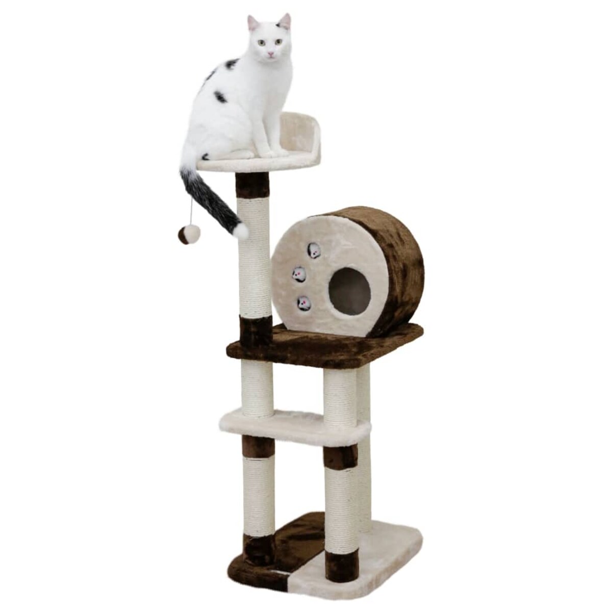 Kerbl Drapak dla kota Planet X, 127 cm, brązowo-beżowy