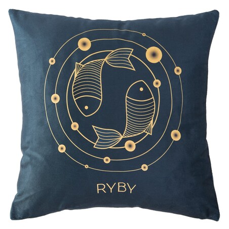 Poszewka dekoracyjna 40x40 Znak zodiaku Ryby