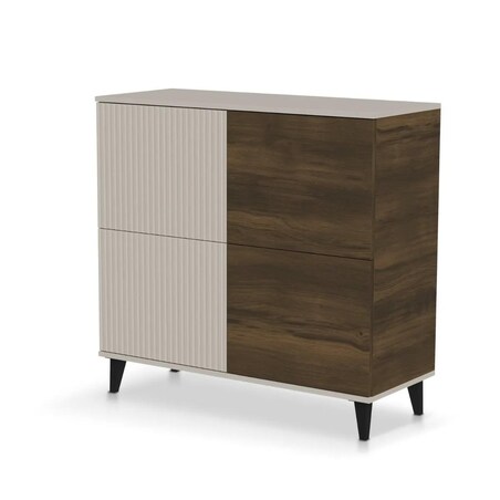 Komoda RANDOM 2 KM-2 100cm orzech/kaszmirowa