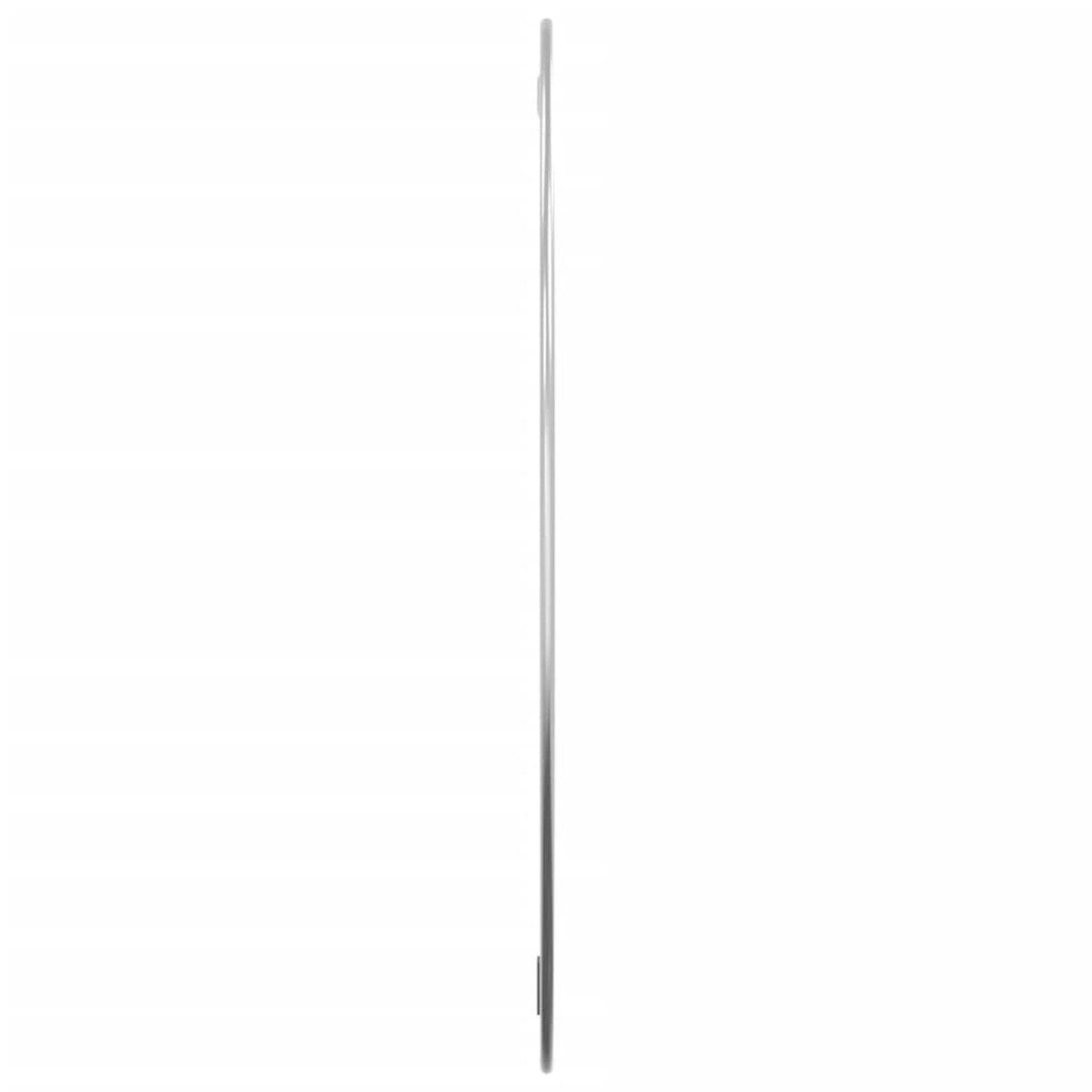 vidaXL Lustro ścienne, srebrne, Ø 60 cm, okrągłe