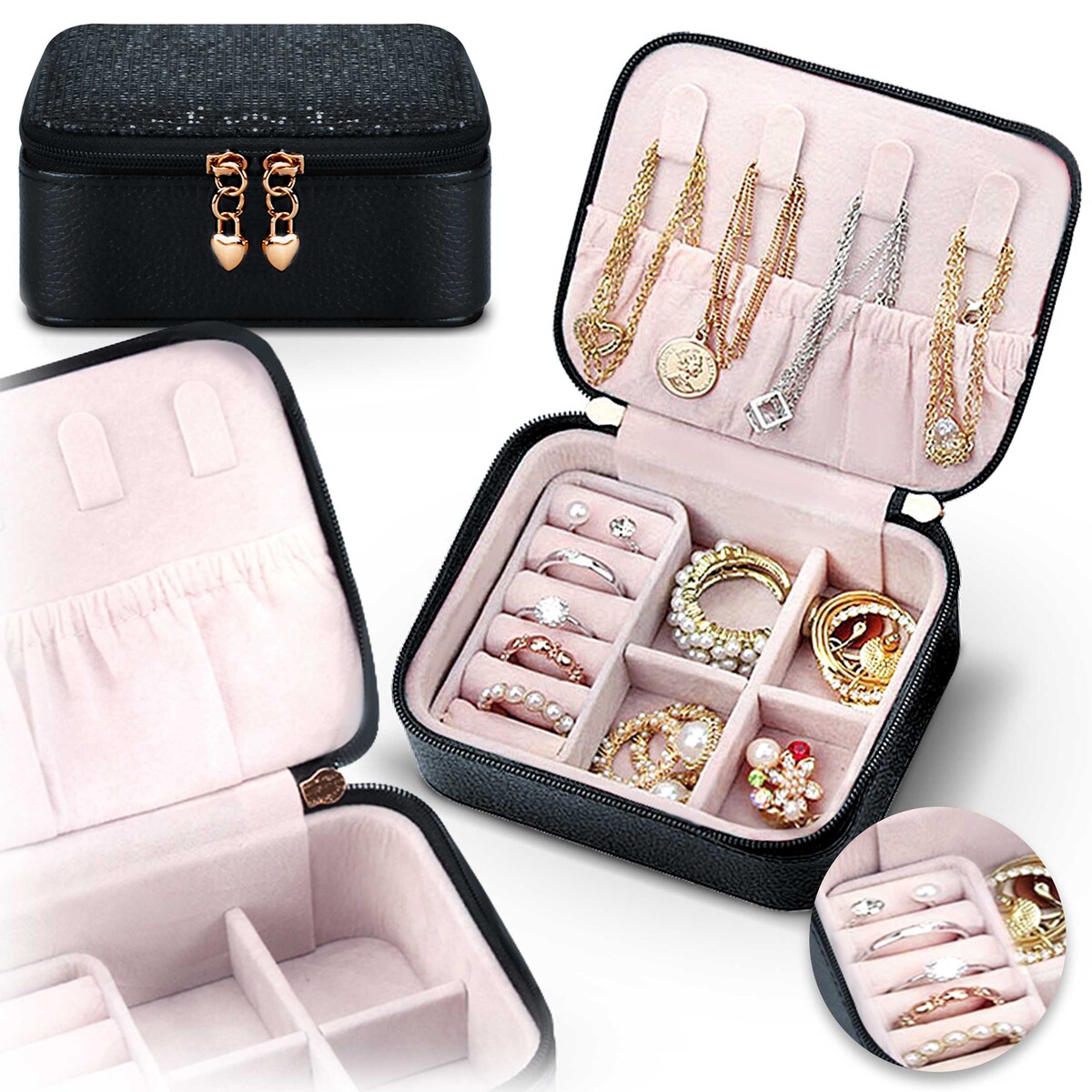 Szkatułka na biżuterię skrzynka pudełko kuferek Massido