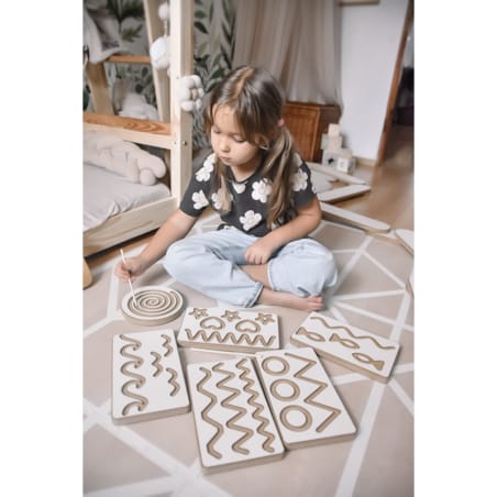 Zestaw 6 tabliczek grafomotorycznych