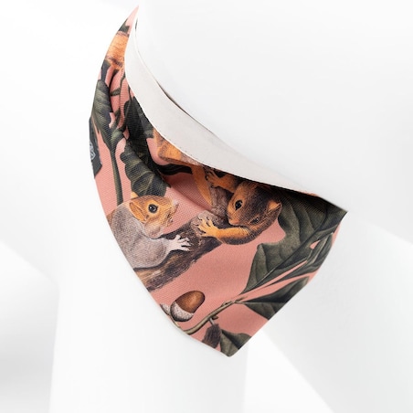 Bandanka "Wie wiórka co dobre" - Rozmiar: S, Rodzaj: Zapinana na szyi