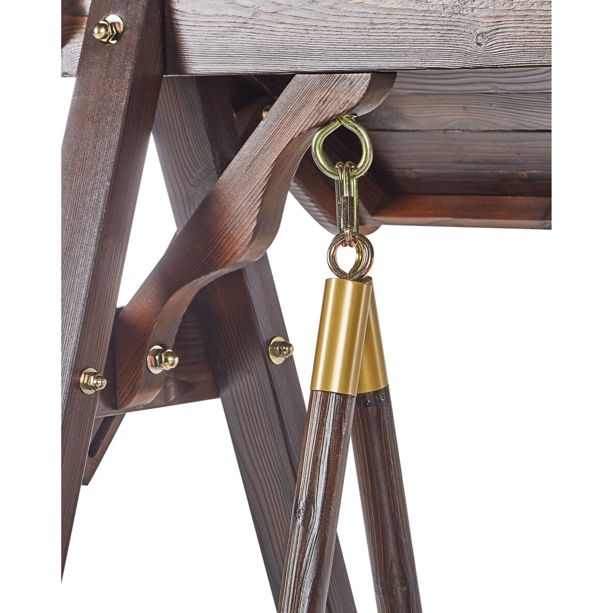 Huśtawka ogrodowa SENARICA Drewno Ciemne drewno