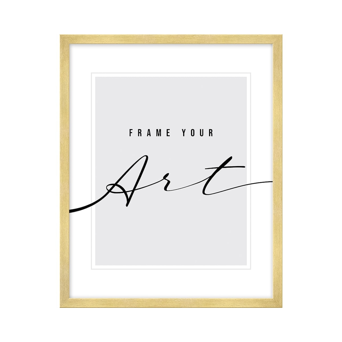 Złota ramka A4 na zdjęcie lub plakat 21x29,7 cm