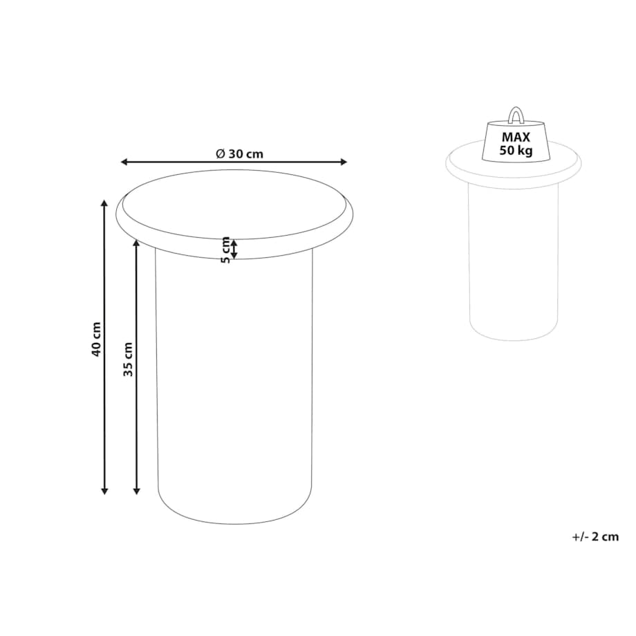 Stolik pomocniczy CAMTPI Biały