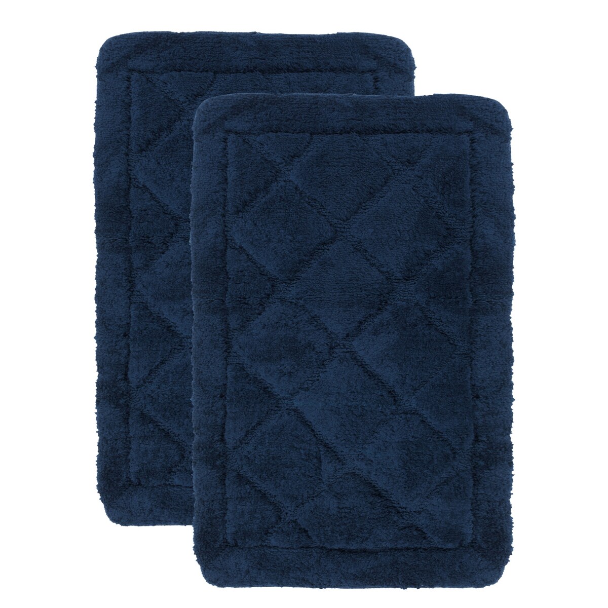 Zestaw 2szt Dywanik łazienkowy Soft 40x60 cm antypoślizgowy granatowy