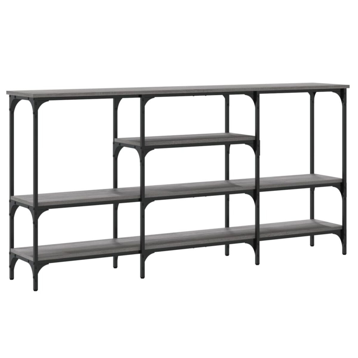 vidaXL Stolik konsolowy, szary dąb sonoma, 160x29x80 cm