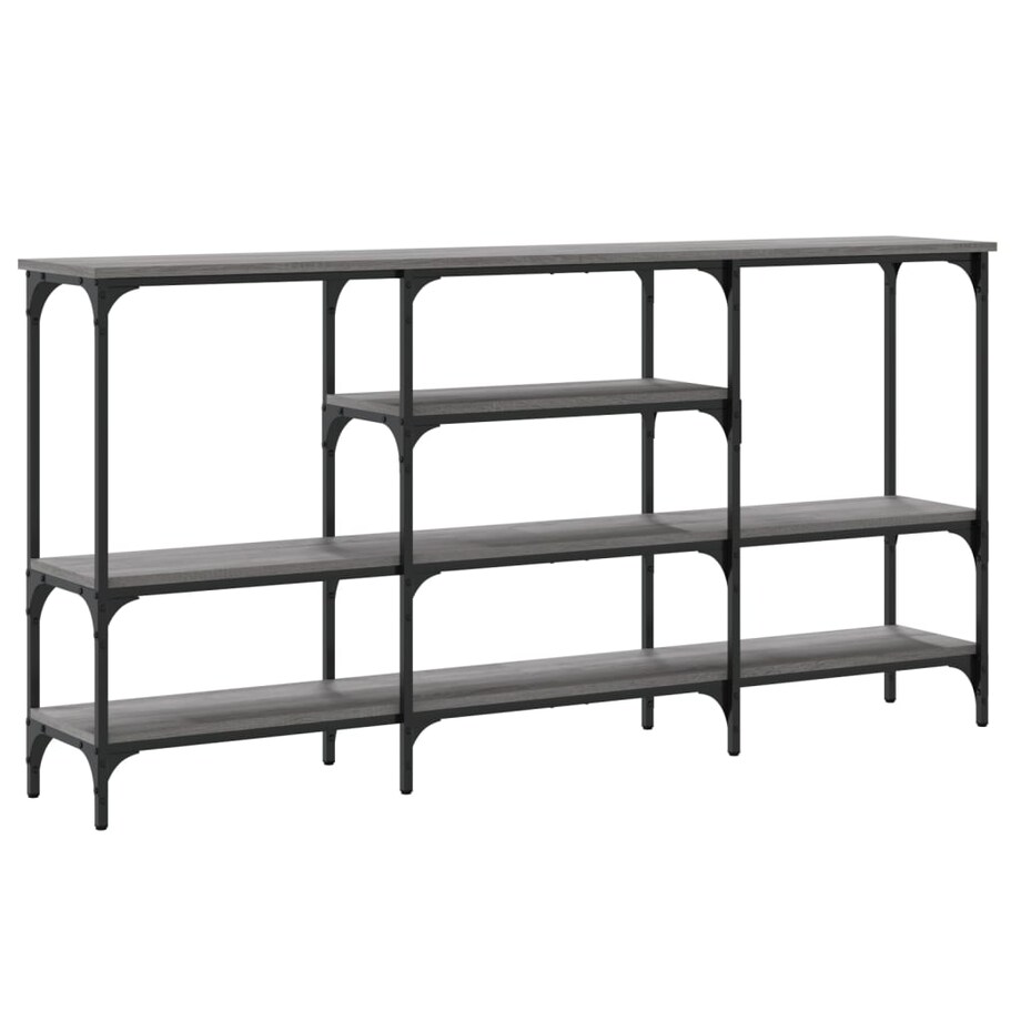 vidaXL Stolik konsolowy, szary dąb sonoma, 160x29x80 cm